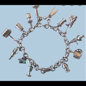 Vintage Sew charm Bracelet